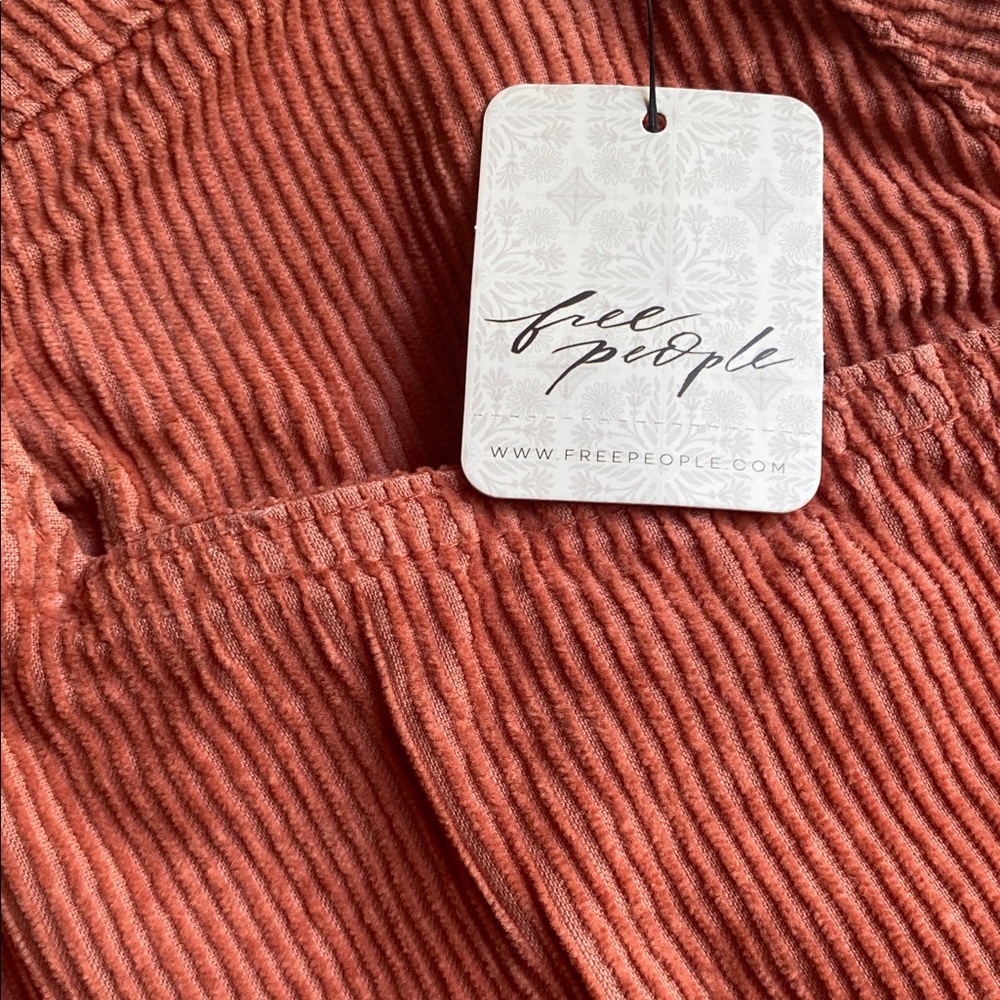 Free People Ray Corduroy Button-up Mini Skirt Size 4 - Picture 2 of 4